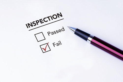 Make sure you don't fail your next inspection.